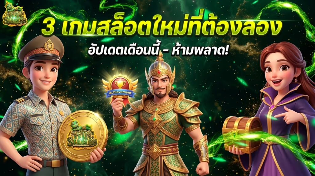อัปเดต: 3 เกมสล็อตใหม่ในเดือนนี้ที่ WINSIAM88 ที่ผมรอคอย (และเล่นไปแล้ว)