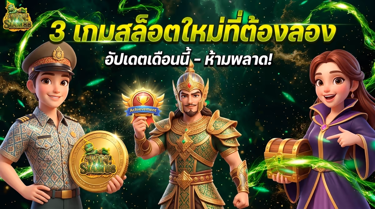 อัปเดต: 3 เกมสล็อตใหม่ในเดือนนี้ที่ WINSIAM88 ที่ผมรอคอย (และเล่นไปแล้ว)